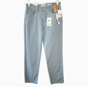 Kensie The Slim Vintage Luxe Sea Glass Light Turquoise Jeans Women's Size 4